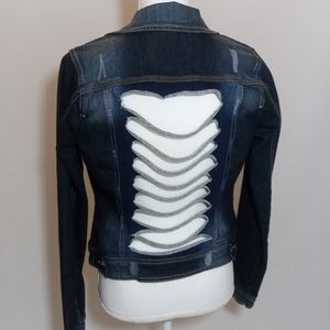YMI Distressed back denim jacket